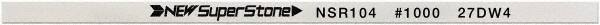 Value Collection - Flat Ceramic Finishing Stick - 100mm Long x 1.5mm Wide x 6mm Thick, 1,000 Grit - Eagle Tool & Supply