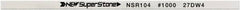 Value Collection - Flat Ceramic Finishing Stick - 100mm Long x 1.5mm Wide x 6mm Thick, 1,000 Grit - Eagle Tool & Supply