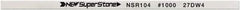 Value Collection - Flat Ceramic Finishing Stick - 100mm Long x 1mm Wide x 6mm Thick, 1,000 Grit - Eagle Tool & Supply