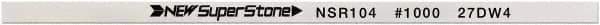 Value Collection - Flat Ceramic Finishing Stick - 100mm Long x 1mm Wide x 2mm Thick, 1,000 Grit - Eagle Tool & Supply