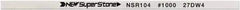 Value Collection - Flat Ceramic Finishing Stick - 100mm Long x 1mm Wide x 2mm Thick, 1,000 Grit - Eagle Tool & Supply