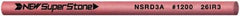 Value Collection - Round Ceramic Finishing Stick - 50mm Long x 3mm Wide, 1,200 Grit - Eagle Tool & Supply