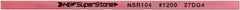 Value Collection - Flat Ceramic Finishing Stick - 100mm Long x 2mm Wide x 6mm Thick, 1,200 Grit - Eagle Tool & Supply