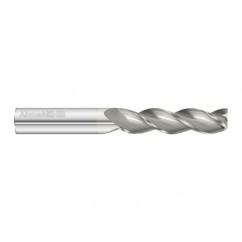 1/2 Dia. x 4 Overall Length 3-Flute Square End Solid Carbide SE End Mill-Round Shank-Center Cut-FC5 - Eagle Tool & Supply