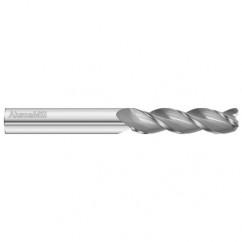 5/16 Dia. x 4 Overall Length 3-Flute .015 C/R Solid Carbide SE End Mill-Round Shank-Center Cut-Uncoated - Eagle Tool & Supply