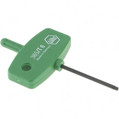 Wiha - T6 Torx Key - Wing Handle, 35mm Length Under Head, 2.7" OAL - Eagle Tool & Supply