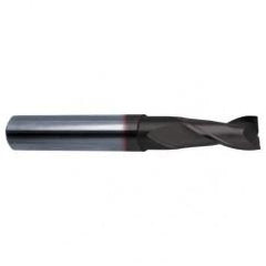 1/8 Dia. x 2 Overall Length 2-Flute Square End Solid Carbide SE End Mill-Round Shank-Center Cut-Super-A - Eagle Tool & Supply