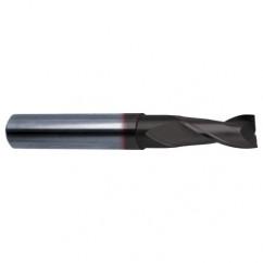 7/16 Dia. x 4-1/2 Overall Length 2-Flute Square End Solid Carbide SE End Mill-Round Shank-Center Cut-Super-A - Eagle Tool & Supply