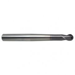 2mm Dia. - 80mm OAL 2 FL 30 Helix Firex Carbide Ball Nose End Mill - Eagle Tool & Supply