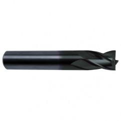 3/8 Dia. x 2-1/2 Overall Length 4-Flute Square End Solid Carbide SE End Mill-Round Shank-Center Cut-Super-A - Eagle Tool & Supply
