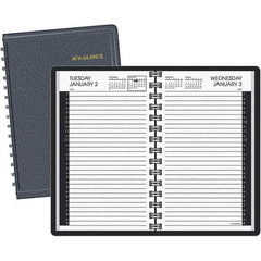 AT-A-GLANCE - 365 Sheet, 4-7/8 x 8", Appointment Book - Black & White - Eagle Tool & Supply