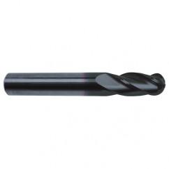 9/16" Dia. - 3-1/2" OAL - 30 Helix Super-A CBD Ball Nose EM - 4 FL - Eagle Tool & Supply