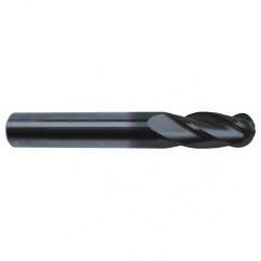 3/16" Dia. - 2" OAL - 30 Helix Super-A CBD Ball Nose EM - 4 FL - Eagle Tool & Supply