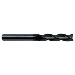 5/8 Dia. x 6 Overall Length 3-Flute Square End Solid Carbide SE End Mill-Round Shank-Center Cut-Super-A - Eagle Tool & Supply