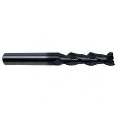 1/2" Dia. - 4-1/2" OAL - 45° Helix Super-A Carbide End Mill - 2 FL - Eagle Tool & Supply
