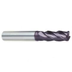 1/2" Dia. - 3-1/2" OAL - 4 FL Variable Helix Super-A Carbide End Mill - Eagle Tool & Supply