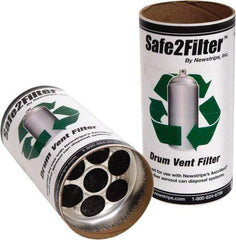 Made in USA - Trash Compactor/Crusher Filter Replacement - 4" Wide x 8" Long x 8" High, For 10004841 Single Carbon Filter Assemblies, 10004840 Aerovent Can Disposal Systems - Eagle Tool & Supply