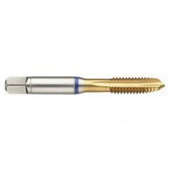 42381 2B 4-Flute PM Cobalt Blue Ring Spiral Point Plug Tap-TiN - Eagle Tool & Supply