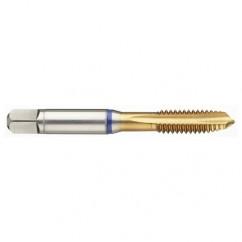 17624 2B 3-Flute PM Cobalt Blue Ring Spiral Point Plug Tap-TiN - Eagle Tool & Supply