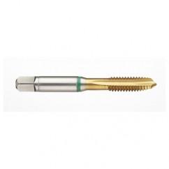 41168 2B -Flute Cobalt Green Ring Spiral Point Plug Tap-TiN - Eagle Tool & Supply