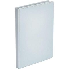 UNIVERSAL - 100 Sheet Capacity, 8-1/2 x 11", View Ring Binder - Polypropylene, White - Eagle Tool & Supply