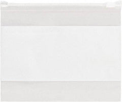 Value Collection - 8 x 6", 3 mil Slide-Seal Reclosable White Block Polybags - Clear - Eagle Tool & Supply