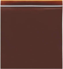 Value Collection - 8 x 8", 3 mil Minigrip Reclosable Lab Guard UV Protection Bags - Amber - Eagle Tool & Supply