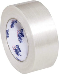 Tape Logic - 2" x 60 Yd Clear Hot Melt Adhesive Strapping Tape - Polypropylene Film Backing, 5.1 mil Thick, 275 Lb Tensile Strength - Eagle Tool & Supply