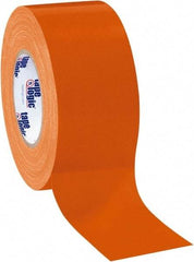Tape Logic - 3" x 60 Yds Orange Duct Tape - 10 mil, Rubber Adhesive - Eagle Tool & Supply