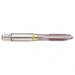 M8x1.25 2B 3-Flute Cobalt Yellow Ring Spiral Point Plug Tap-MolyGlide - Eagle Tool & Supply