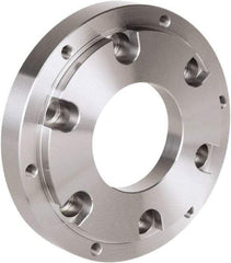 Samchully - Adapter Back Plate for 800 & 1000mm Diam HCH Lathe Chucks - A2-11 Mount, 193mm Through Hole Diam, 580mm OD, 50mm Flange Height, Steel - Eagle Tool & Supply