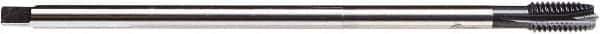 Emuge - M20x2.50 Metric, 4 Flute, NE2 Finish Spiral Point, Extension Pulley Tap - Plug Chamfer, 11" OAL, 1-1/8" Thread Length, 6H Class of Fit - Eagle Tool & Supply