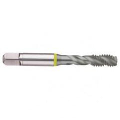 3/4-16 2B 4-Flute Cobalt Yellow Ring Semi-Bottoming 40 degree Spiral Flute Tap-MolyGlide - Eagle Tool & Supply