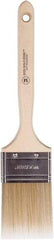 Wooster Brush - 2-1/2" Flat Polyester Trim Brush - 2-15/16" Bristle Length, 6-3/4" Wood Sash Handle - Eagle Tool & Supply