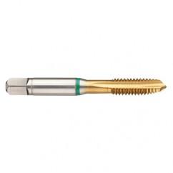 M14x1.5 6H 4-Flute Cobalt Green Ring Spiral Point Plug Tap-TiN - Eagle Tool & Supply