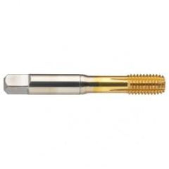43832 H11 4-Flute Cobalt Green Ring Spiral Point Plug Tap-TiN - Eagle Tool & Supply