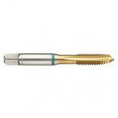 M3 x 0.5 Dia. - 6H - 3 FL - Cobalt Bottoming Green Ring Tap FORM-E-TiN - Eagle Tool & Supply