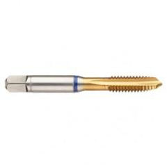 16193 3B 3-Flute Cobalt Blue Ring Spiral Point Plug Tap-TiN - Eagle Tool & Supply