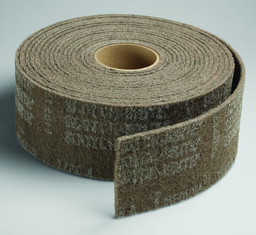 4'' x 30 ft. - Grade A Medium Grit - Scotch-Brite Cut & Polish Non Woven Abrasive Roll - Eagle Tool & Supply