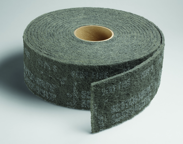 4'' x 30 ft. - Grade S Very Fine Grit - Scotch-Brite Clean & Finish Non Woven Abrasive Roll - Eagle Tool & Supply