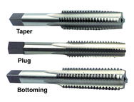 3 Piece M20x2.50 D7 4-Flute HSS Hand Tap Set (Taper, Plug, Bottoming) - Eagle Tool & Supply