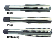 3 Piece M7x1.00 D5 4-Flute HSS Hand Tap Set (Taper, Plug, Bottoming) - Eagle Tool & Supply