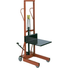 Wesco Industrial Products - 500 Lb Capacity, 54" Lift Height, Steel Stacker Manually Operated Lift - Eagle Tool & Supply