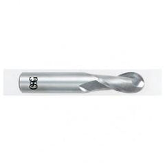 12mm Dia. - 76mm OAL - Carbide - Ball End HP End Mill-2 FL - Eagle Tool & Supply