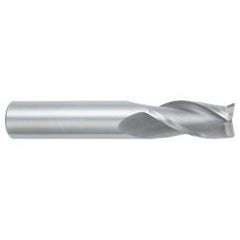 1 Dia. x 4 Overall Length 3-Flute Square End Solid Carbide SE End Mill-Round Shank-Center Cutting-Uncoated - Eagle Tool & Supply
