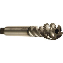 Emuge - M16x2.00 Metric 4 Flute 6H Modified Bottoming Spiral Flute Tap - Cobalt, GLT-1 Finish, 110mm OAL, Right Hand Flute, Right Hand Thread, Series Enorm - Eagle Tool & Supply