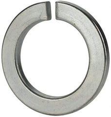 Value Collection - M48, 49mm ID, 75mm OD, 7mm Thick Split Lock Washer - Grade 8 Spring Steel, Zinc-Plated Finish, 49mm Min ID, 50.5mm Max ID - Eagle Tool & Supply