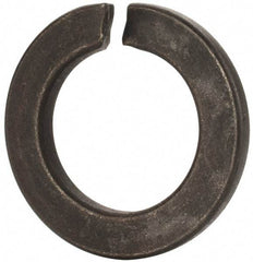 Value Collection - M33, 33.5mm ID, 55.2mm OD, 6mm Thick Split Lock Washer - Grade 8 Spring Steel, Uncoated, 33.5mm Min ID, 34.7mm Max ID, 55.2mm Min OD, 53.2mm Max OD - Eagle Tool & Supply