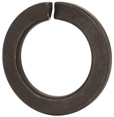 Value Collection - M39, 39.5mm ID, 61.2mm OD, 6mm Thick Split Lock Washer - Grade 8 Spring Steel, Uncoated, 39.5mm Min ID, 40.7mm Max ID - Eagle Tool & Supply