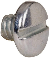 Value Collection - #5-40 UNC, 1/8" Length Under Head Slotted Drive Machine Screw - Binding Head, Grade J82 Steel, Zinc-Plated Finish, Without Washer - Eagle Tool & Supply